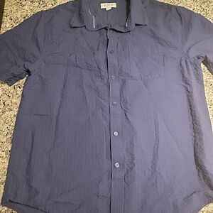 Free Assembly Men's Large‎ Blue Button Down Shirt